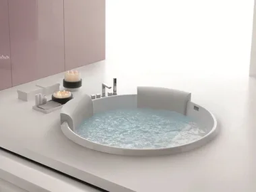 BOLLA T 160 - Hydromassage round bathtub by Gruppo Geromin - view 2